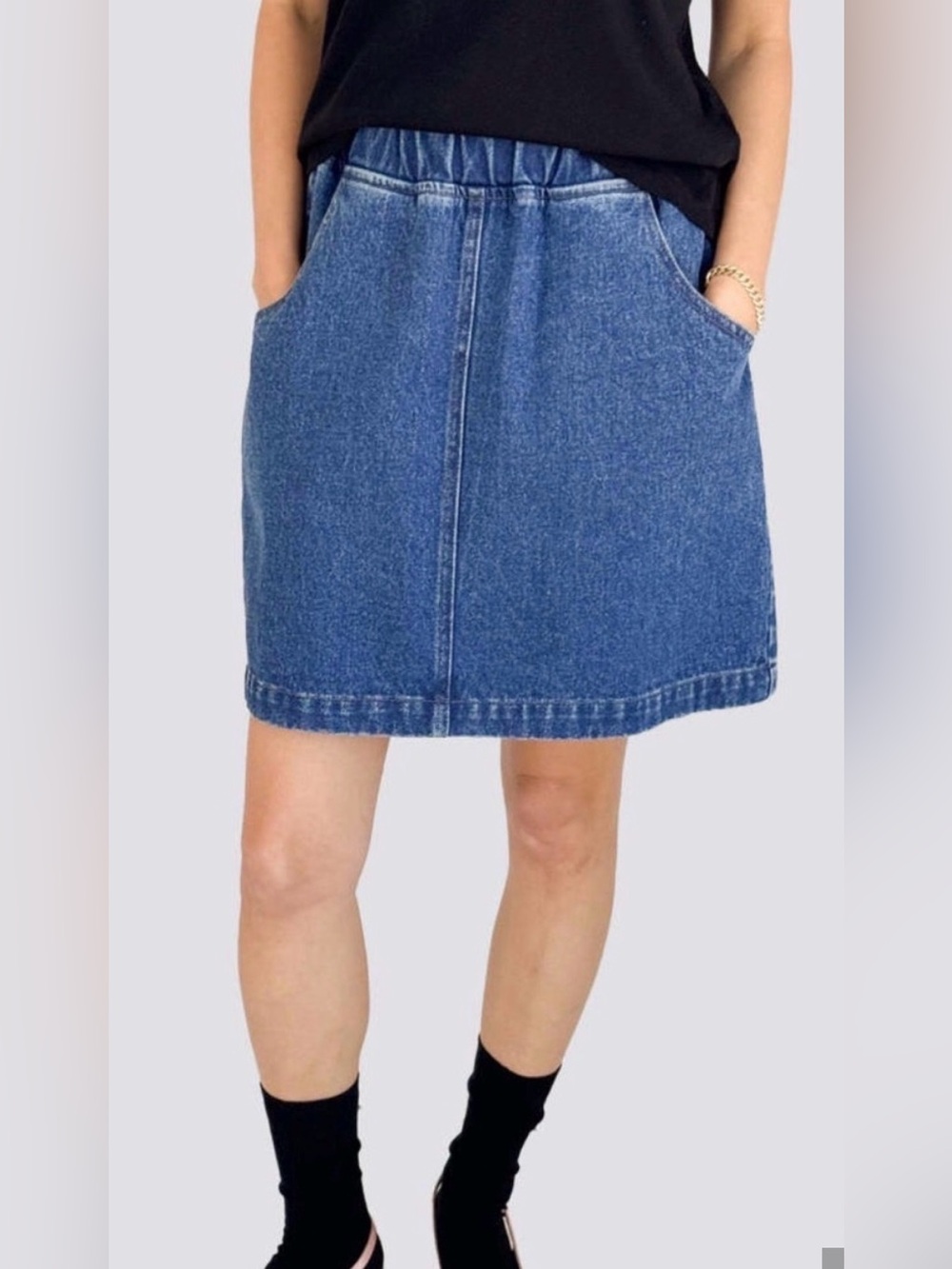 Le Bon Shoppe women’s Denim Skirt - Blue S